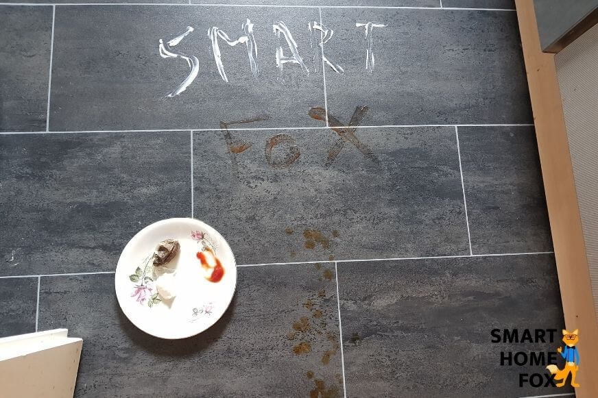 Wischtest Areal für die Yeedi Mop Station in der Nahansicht